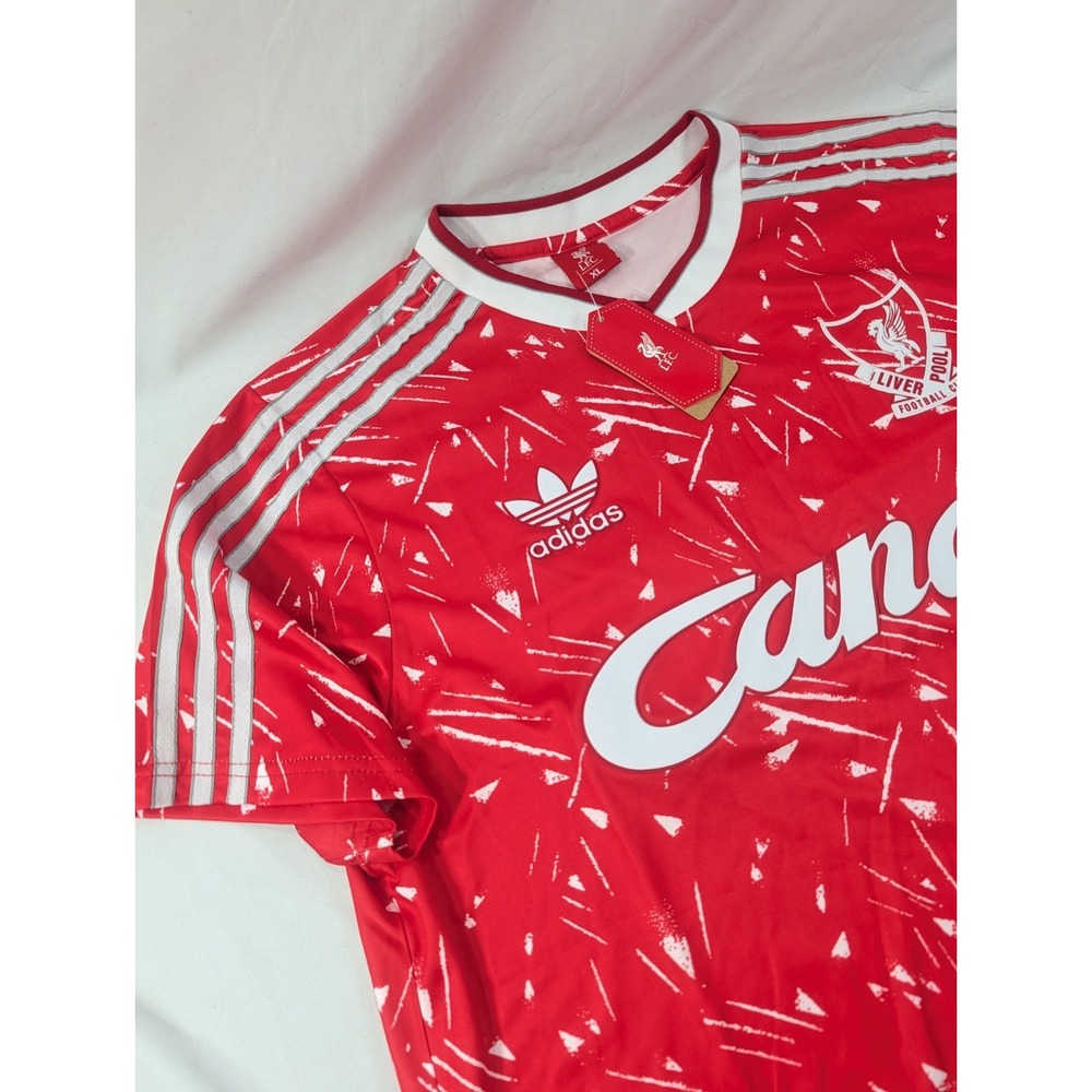 New FC Liverpool Retro Candy 1989 to 1991 Style Jersey Premier League XL